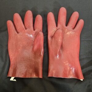 Vintage Rubies Costume Co. Red Rubber Gloves (from a long-gone chicken costume)